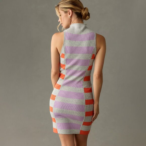 Anthropologie Daily Practice Sleeveless Mock-Neck Sweater Dress - sz Large - Picture 4 of 9